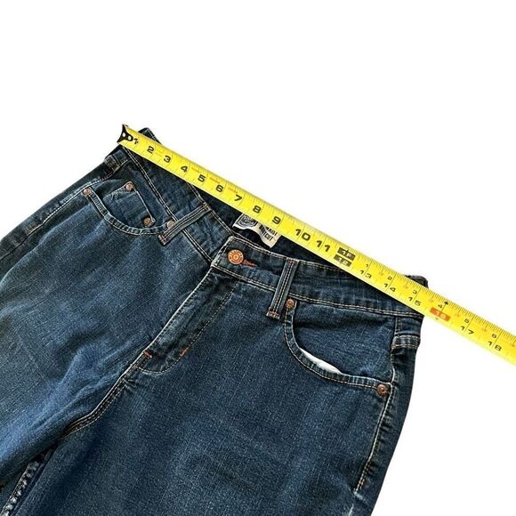 LEVI Blue At Waist Bootcut Jeans Size 12 Long - Picture 6 of 9